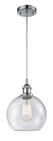 Athens - 1 Light - 8 inch - Polished Chrome - Cord hung - Mini Pendant (3442|516-1P-PC-G124)