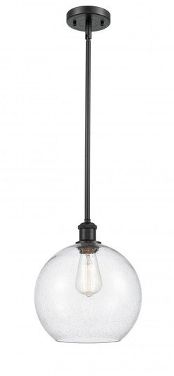 Athens - 1 Light - 10 inch - Matte Black - Mini Pendant (3442|516-1S-BK-G124-10)