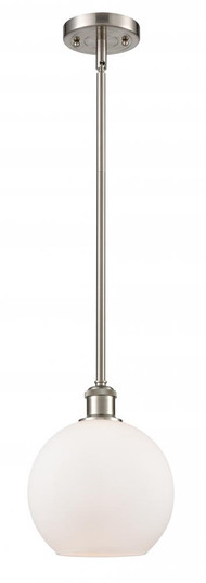 Athens - 1 Light - 8 inch - Brushed Satin Nickel - Mini Pendant (3442|516-1S-SN-G121)