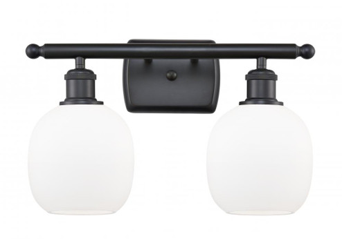 Belfast - 2 Light - 16 inch - Matte Black - Bath Vanity Light (3442|516-2W-BK-G101-LED)