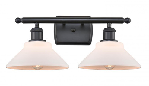 Orwell - 2 Light - 18 inch - Matte Black - Bath Vanity Light (3442|516-2W-BK-G131)