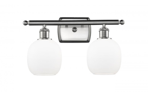 Belfast - 2 Light - 16 inch - Brushed Satin Nickel - Bath Vanity Light (3442|516-2W-SN-G101-LED)