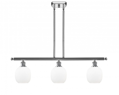 Belfast - 3 Light - 36 inch - Polished Chrome - Stem hung - Island Light (3442|516-3I-PC-G101)