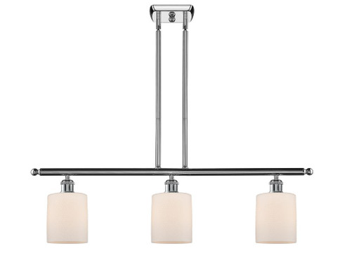Cobbleskill - 3 Light - 36 inch - Polished Chrome - Stem hung - Island Light (3442|516-3I-PC-G111-LED)