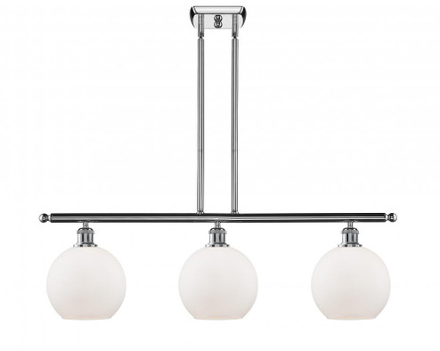 Athens - 3 Light - 36 inch - Polished Chrome - Stem hung - Island Light (3442|516-3I-PC-G121-LED)