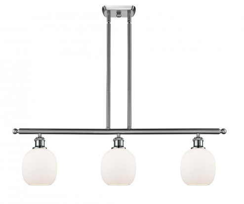 Belfast - 3 Light - 36 inch - Brushed Satin Nickel - Stem hung - Island Light (3442|516-3I-SN-G101)