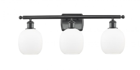 Belfast - 3 Light - 26 inch - Matte Black - Bath Vanity Light (3442|516-3W-BK-G101)