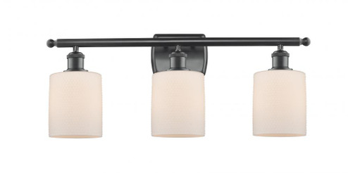Cobbleskill - 3 Light - 25 inch - Matte Black - Bath Vanity Light (3442|516-3W-BK-G111)