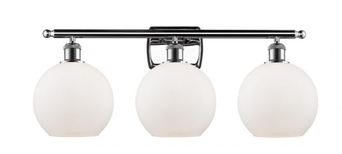 Athens - 3 Light - 28 inch - Polished Chrome - Bath Vanity Light (3442|516-3W-PC-G121)