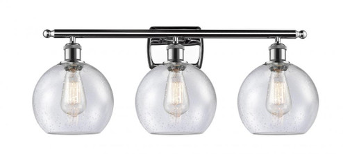 Athens - 3 Light - 28 inch - Polished Chrome - Bath Vanity Light (3442|516-3W-PC-G124)
