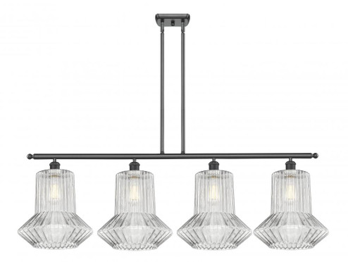 Springwater - 4 Light - 50 inch - Matte Black - Stem hung - Island Light (3442|516-4I-BK-G212-LED)