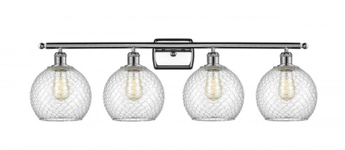 Farmhouse Chicken Wire 4 Light Bath Vanity Light (3442|516-4W-PC-G122-8CSN)