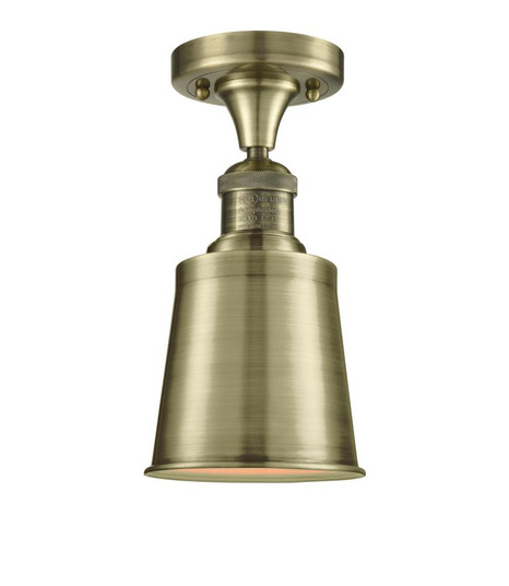Addison - 1 Light - 5 inch - Antique Brass - Semi-Flush Mount (3442|517-1CH-AB-M9-AB-LED)