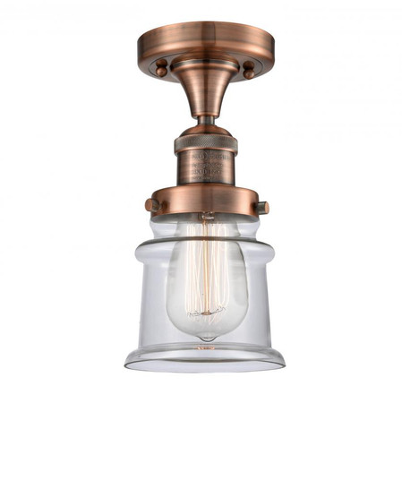 Canton - 1 Light - 6 inch - Antique Copper - Semi-Flush Mount (3442|517-1CH-AC-G182S)