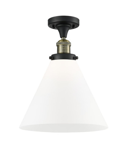 Cone - 1 Light - 12 inch - Black Antique Brass - Semi-Flush Mount (3442|517-1CH-BAB-G41-L)