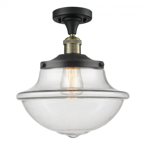 Oxford - 1 Light - 12 inch - Black Antique Brass - Semi-Flush Mount (3442|517-1CH-BAB-G542)