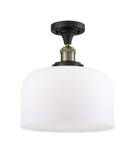Bell - 1 Light - 12 inch - Black Antique Brass - Semi-Flush Mount (3442|517-1CH-BAB-G71-L)