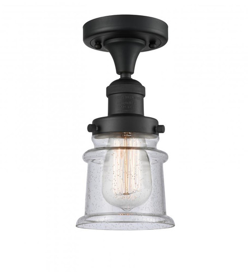 Canton - 1 Light - 6 inch - Matte Black - Semi-Flush Mount (3442|517-1CH-BK-G184S)