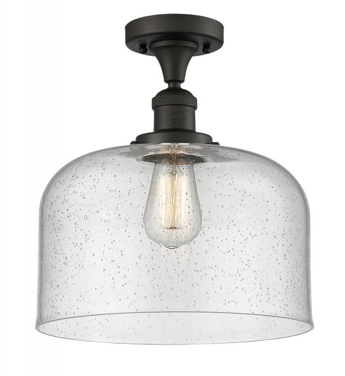 Bell - 1 Light - 12 inch - Oil Rubbed Bronze - Semi-Flush Mount (3442|517-1CH-OB-G74-L)