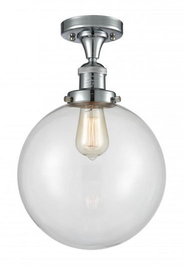 Beacon - 1 Light - 10 inch - Polished Chrome - Semi-Flush Mount (3442|517-1CH-PC-G202-10-LED)