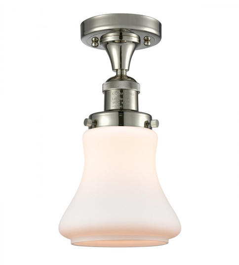 Bellmont - 1 Light - 6 inch - Polished Nickel - Semi-Flush Mount (3442|517-1CH-PN-G191-LED)
