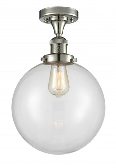 Beacon - 1 Light - 10 inch - Polished Nickel - Semi-Flush Mount (3442|517-1CH-PN-G202-10-LED)