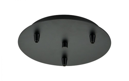3 Light Round Multi Port Canopy (3442|113-BK)