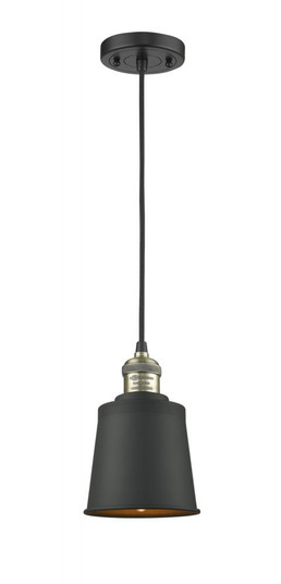 Addison - 1 Light - 5 inch - Black Antique Brass - Cord hung - Mini Pendant (3442|201C-BAB-M9-BK)