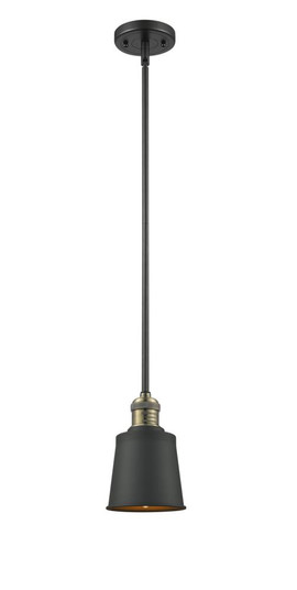 Addison - 1 Light - 5 inch - Black Antique Brass - Stem Hung - Mini Pendant (3442|201S-BAB-M9-BK-LED)