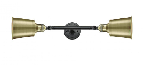 Addison - 2 Light - 5 inch - Black Antique Brass - Adjustable Bath Vanity Light (3442|208L-BAB-M9-AB-LED)