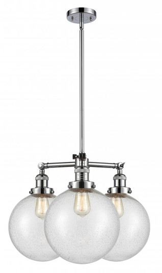 Beacon - 3 Light - 24 inch - Polished Chrome - Stem Hung - Chandelier (3442|207-PC-G204-10)