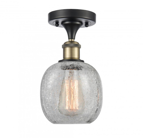 Belfast - 1 Light - 6 inch - Black Antique Brass - Semi-Flush Mount (3442|516-1C-BAB-G105-LED)