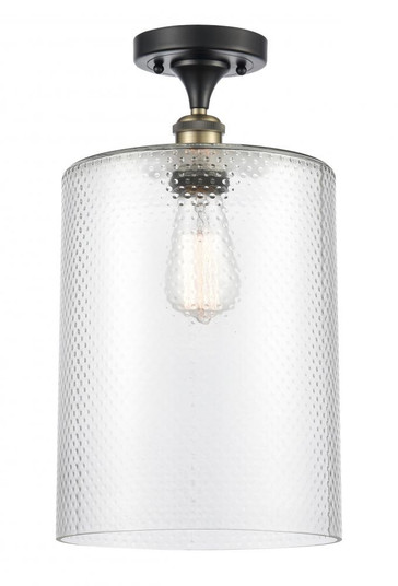 Cobbleskill - 1 Light - 9 inch - Black Antique Brass - Semi-Flush Mount (3442|516-1C-BAB-G112-L-LED)