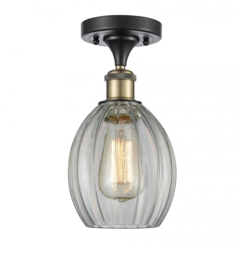 Eaton - 1 Light - 6 inch - Black Antique Brass - Semi-Flush Mount (3442|516-1C-BAB-G82)
