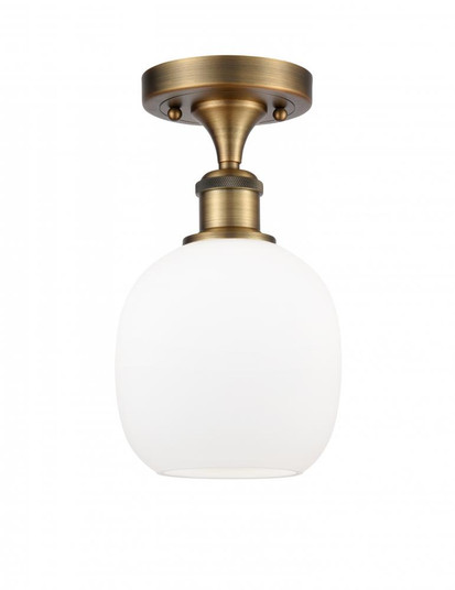 Belfast - 1 Light - 6 inch - Brushed Brass - Semi-Flush Mount (3442|516-1C-BB-G101)