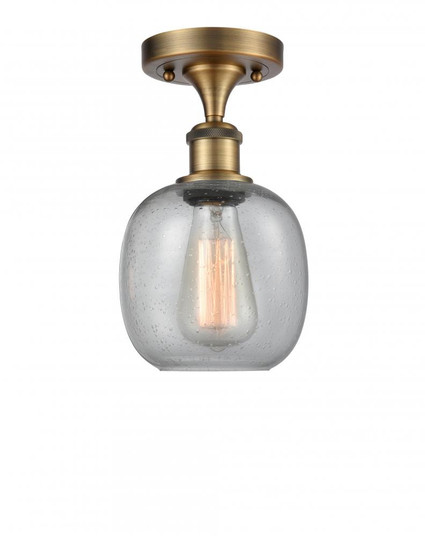 Belfast - 1 Light - 6 inch - Brushed Brass - Semi-Flush Mount (3442|516-1C-BB-G104)
