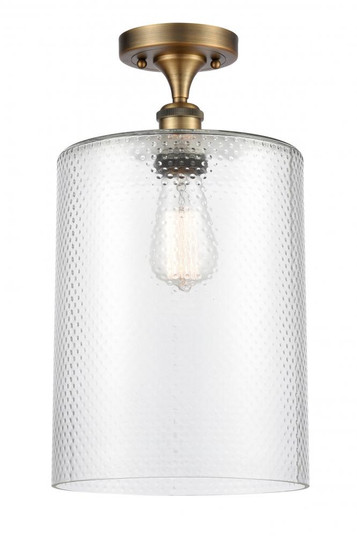 Cobbleskill - 1 Light - 9 inch - Brushed Brass - Semi-Flush Mount (3442|516-1C-BB-G112-L-LED)