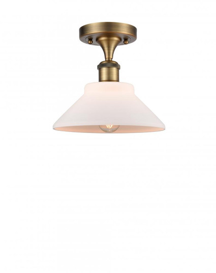 Orwell - 1 Light - 8 inch - Brushed Brass - Semi-Flush Mount (3442|516-1C-BB-G131)