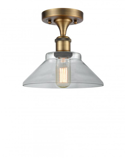 Orwell - 1 Light - 8 inch - Brushed Brass - Semi-Flush Mount (3442|516-1C-BB-G132)