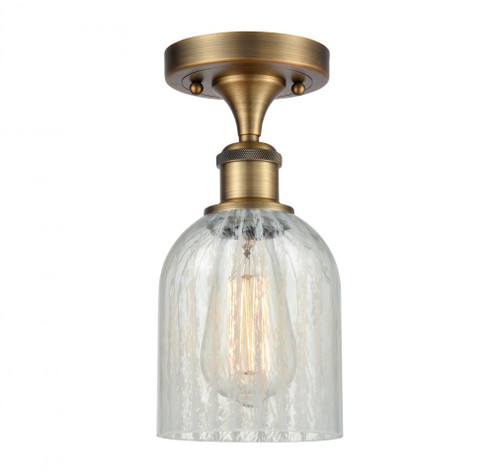 Caledonia - 1 Light - 5 inch - Brushed Brass - Semi-Flush Mount (3442|516-1C-BB-G2511-LED)