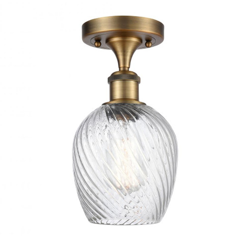 Salina - 1 Light - 6 inch - Brushed Brass - Semi-Flush Mount (3442|516-1C-BB-G292-LED)