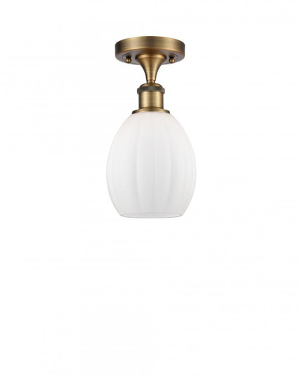Eaton - 1 Light - 6 inch - Brushed Brass - Semi-Flush Mount (3442|516-1C-BB-G81-LED)