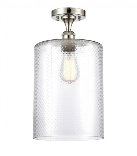 Cobbleskill - 1 Light - 9 inch - Polished Nickel - Semi-Flush Mount (3442|516-1C-PN-G112-L-LED)
