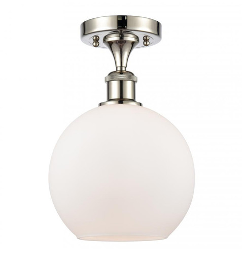 Athens - 1 Light - 8 inch - Polished Nickel - Semi-Flush Mount (3442|516-1C-PN-G121)