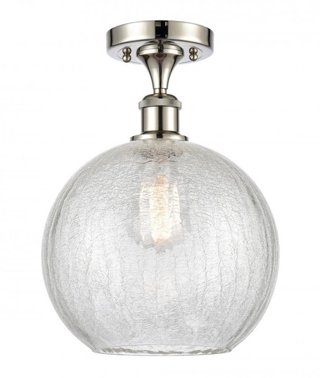 Athens - 1 Light - 10 inch - Polished Nickel - Semi-Flush Mount (3442|516-1C-PN-G125-10)