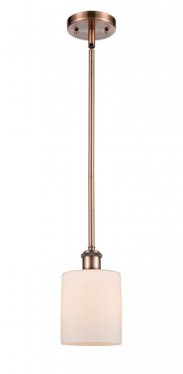 Cobbleskill - 1 Light - 5 inch - Antique Copper - Mini Pendant (3442|516-1S-AC-G111-LED)