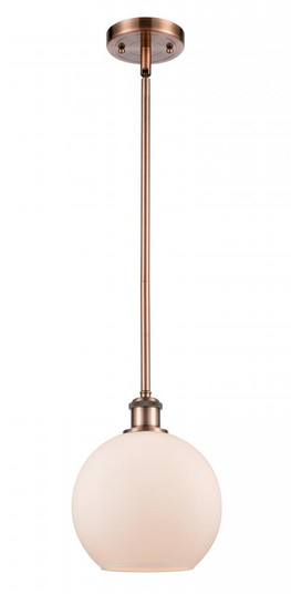 Athens - 1 Light - 8 inch - Antique Copper - Mini Pendant (3442|516-1S-AC-G121)