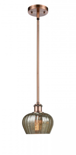 Fenton - 1 Light - 7 inch - Antique Copper - Mini Pendant (3442|516-1S-AC-G96-LED)