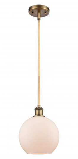 Athens - 1 Light - 8 inch - Brushed Brass - Mini Pendant (3442|516-1S-BB-G121)