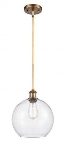 Athens - 1 Light - 10 inch - Brushed Brass - Mini Pendant (3442|516-1S-BB-G124-10)